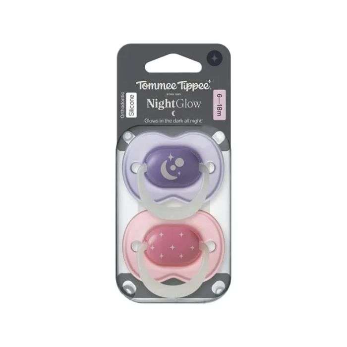 TOMMEE TIPPEE SUCETTE ORTHODONTIQUE NUIT 18-36 MOIS