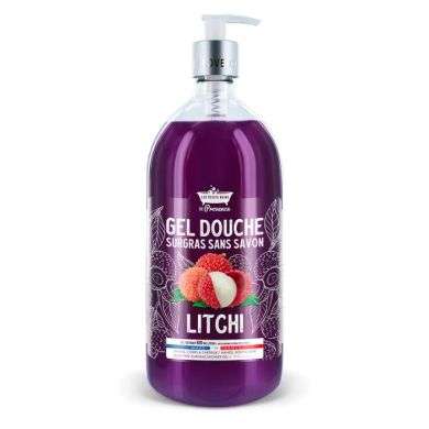 LES PETITS BAINS DE PROVENCE GEL DOUCHE SURGRAS SANS SAVON LITCHI 500 ML