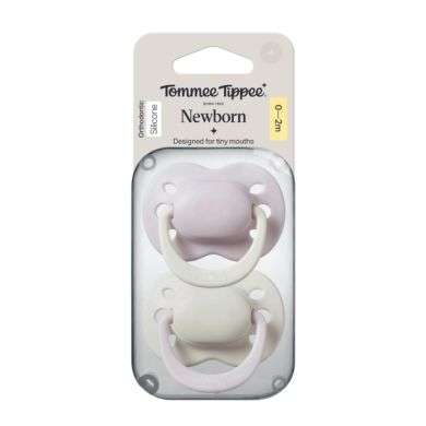 TOMMEE TIPPEE NEWBORN SUCETTES ORTHODONTIC SILICONE 0-2 MOIS
