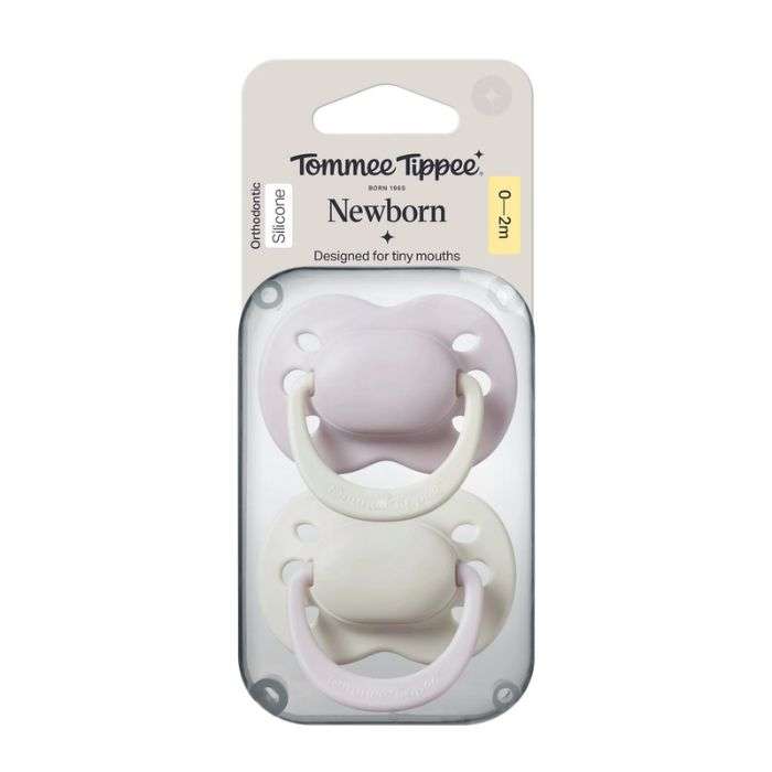 TOMMEE TIPPEE NEWBORN SUCETTES ORTHODONTIC SILICONE 0-2 MOIS