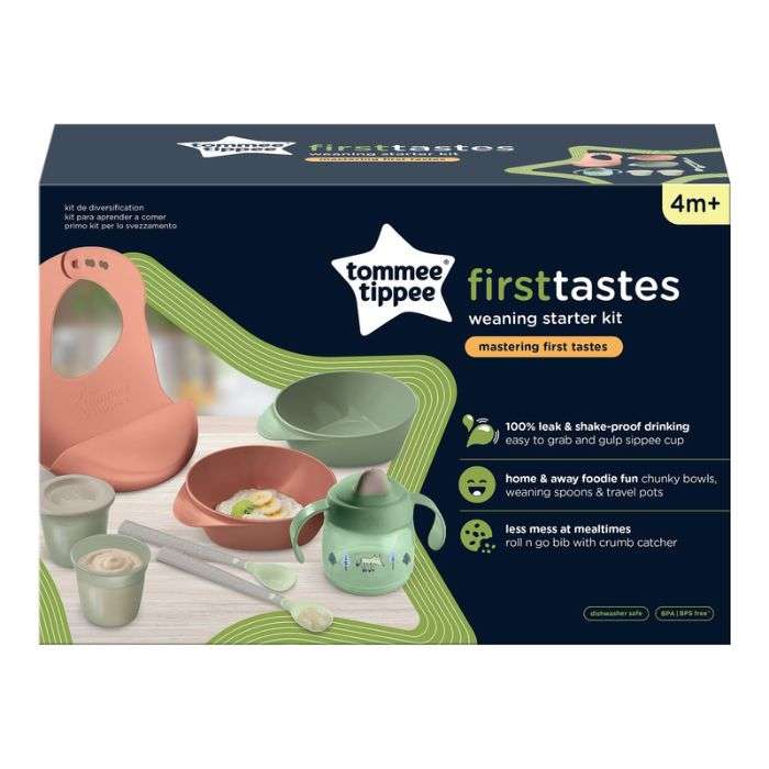 TOMMEE TIPPEE FIRST TASTES WEANING STARTER KIT 4 MOIS