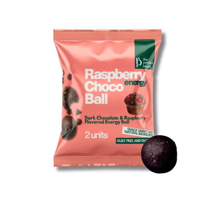 THE PERFECT BLEND ENERGY BALL RASPBERRY CHOCO 2 UNITES