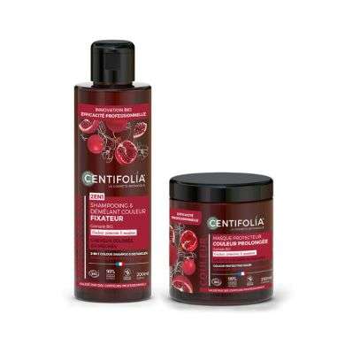 CENTIFOLIA OFFRE BOUCLIER COULEUR SHAMPOING FIXATEUR 200ML + MASQUE PROTECTEUR 250ML