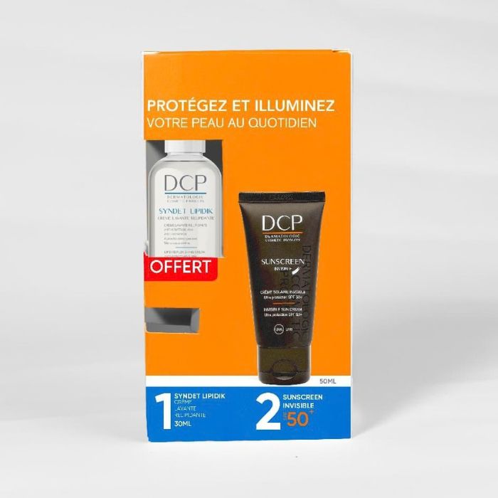 DCP OFFRE CREME SOLAIRE INVISIBLE SPF50 50ML + SYNDET LIPIDIK CREME LAVANTE RELIPIDANTE 30 ML OFFERTE