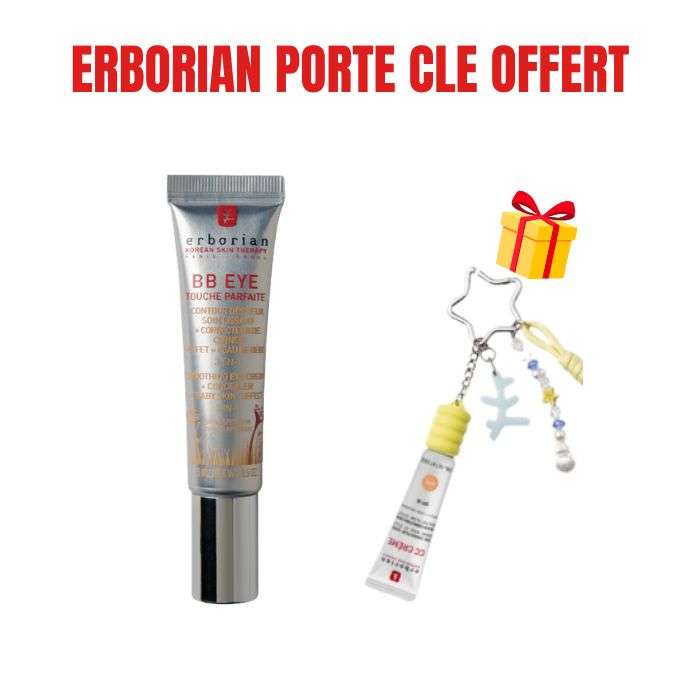 ERBORIAN OFFRE BB EYE TOUCHE PARFAITE SPF 20 CONTOUR DES YEUX 15 ML + PORTE CLE OFFERT