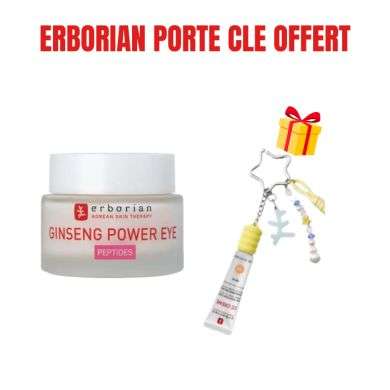 ERBORIAN OFFRE GINSENG POWER CONTOUR YEUX 15 ML + PORTE CLE OFFERT