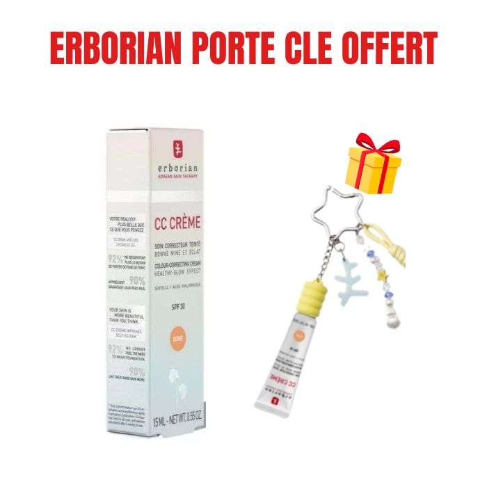 ERBORIAN OFFRE CC CREME SOIN CORRECTEUR SPF 30 TEINTE CLAIR 15 ML + PORTE CLE OFFERT