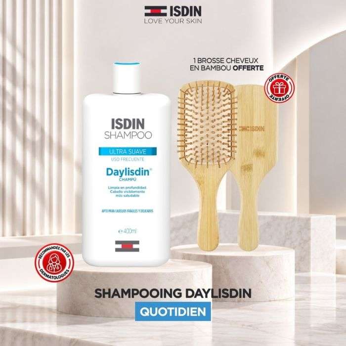 ISDIN OFFRE DAYLISDIN ULTRA DOUX 400 ML + BROSSE EN BAMBOU OFFERTE