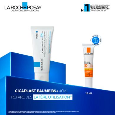 LA ROCHE POSAYOFFRE CICAPLAST BAUME REPARATEUR B5+ 100 ML + ANTHELIOUS FLUIDE 15ML OFFERT