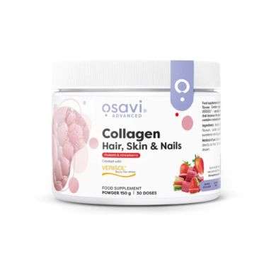 OSAVI COLLAGEN PEPTIDES HAIR SKIN AND NAILS RHUBARB AND STRAWBERRY 150 G