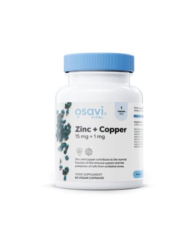 OSAVI ZINC + COPPER 60 CAPSULES