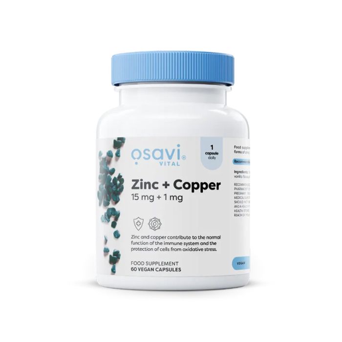 OSAVI ZINC + COPPER 60 CAPSULES