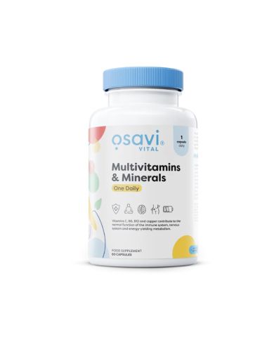 OSAVI VITAL MULTIVITAMINES ET MINERALS ONE DAILY 60 CAPSULES