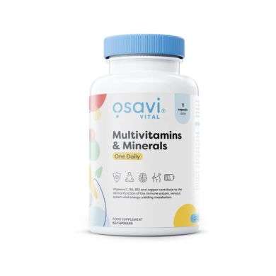 OSAVI VITAL MULTIVITAMINES ET MINERALS ONE DAILY 60 CAPSULES