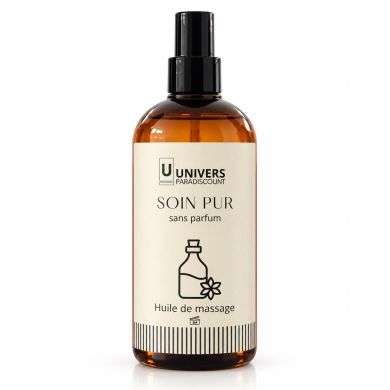 UNIVERSPARADISCOUNT HUILE DE MASSAGE SOIN PUR SANS PARFUM 250ML