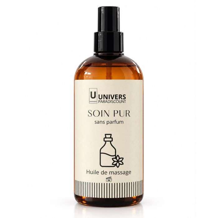 UNIVERSPARADISCOUNT HUILE DE MASSAGE SOIN PUR SANS PARFUM 250ML