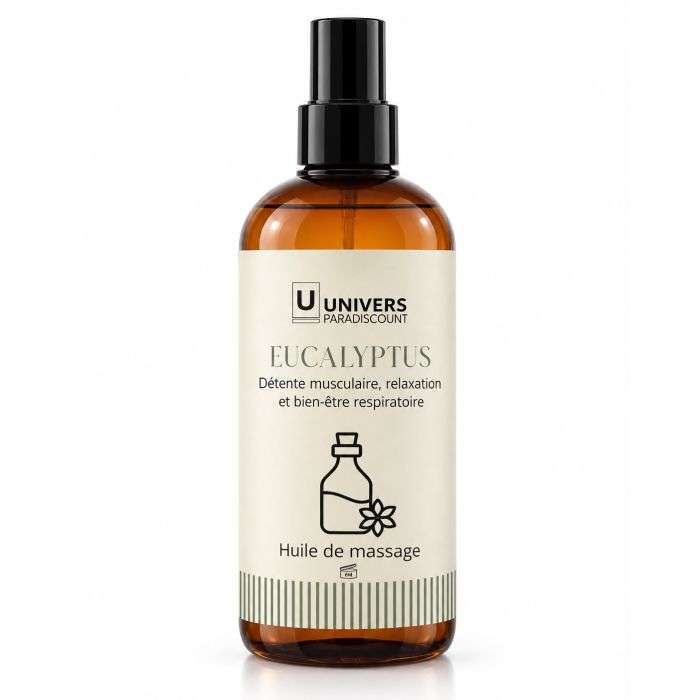 UNIVERSPARADISCOUNT HUILE DE MASSAGE EUCALYPTUS 250ML