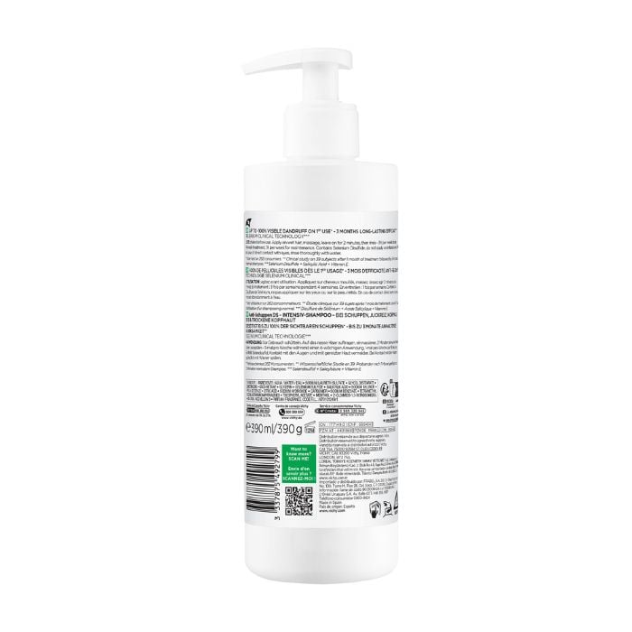 VICHY DERCOS SHAMPOOING ANTI PELLICULAIRE SELINIUM CLINICAL CHEVEUX NORMAUX A GRAS 390 ML