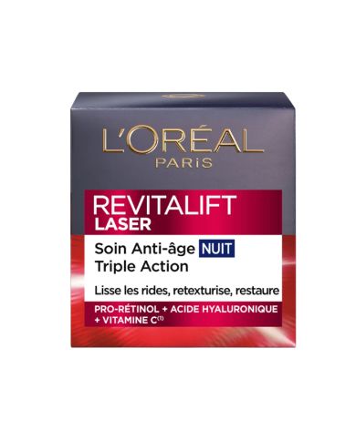 L'OREAL PARIS REVITALIFT LASER SOIN ANTI AGE NUIT 50ML