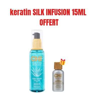 CHI OFFRE ALOE VERA HUILE 89 ML + KERATIN SILK INFUSION 15 ML OFFERT
