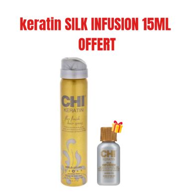 CHI OFFRE KERATIN FLEX FINISH HAIR SPRAY HOLD 74 G + KERATIN SILK INFUSION 15 ML OFFERT