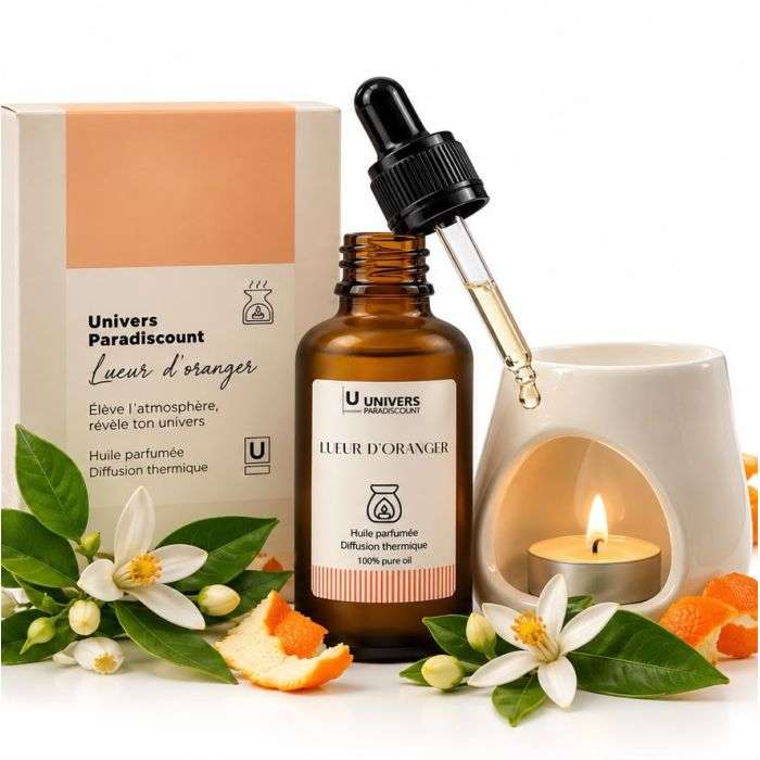 UNIVERSPARADISCOUNT HUILE PARFUMEE DIFFUSION THERMIQUE LUEUR D'ORANGER 50ML