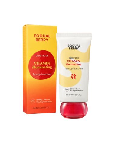 EQQUAL BERRY GLOW FILTER VITAMIN ILLUMINATING TONE UP SUNSCREEN SPF 50+ PA++++ 50 ML