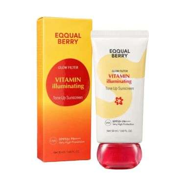 EQQUAL BERRY GLOW FILTER VITAMIN ILLUMINATING TONE UP SUNSCREEN SPF 50+ PA++++ 50 ML