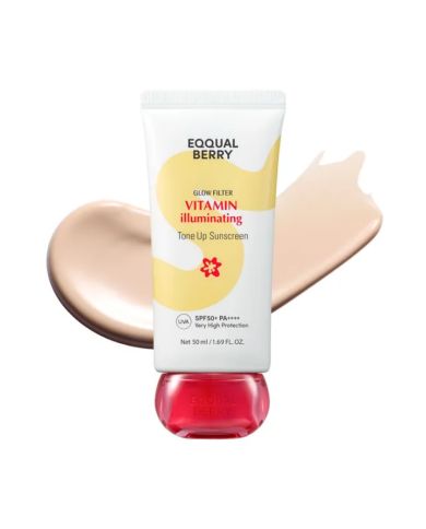 EQQUAL BERRY GLOW FILTER VITAMIN ILLUMINATING TONE UP SUNSCREEN SPF 50+ PA++++ 50 ML