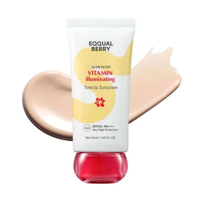 EQQUAL BERRY GLOW FILTER VITAMIN ILLUMINATING TONE UP SUNSCREEN SPF 50+ PA++++ 50 ML