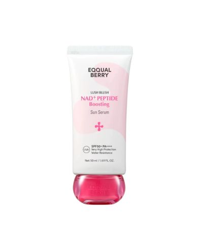 EQQUAL BERRY LUSH BLUSH NAD+ PEPTIDE BOOSTING SUN SERUM SPF 50+ PA++++ 50 ML
