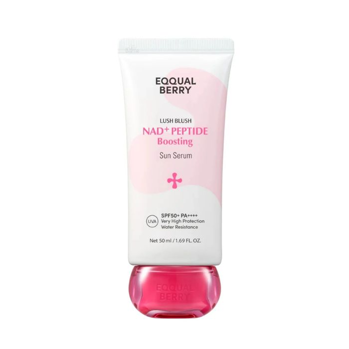 EQQUAL BERRY LUSH BLUSH NAD+ PEPTIDE BOOSTING SUN SERUM SPF 50+ PA++++ 50 ML