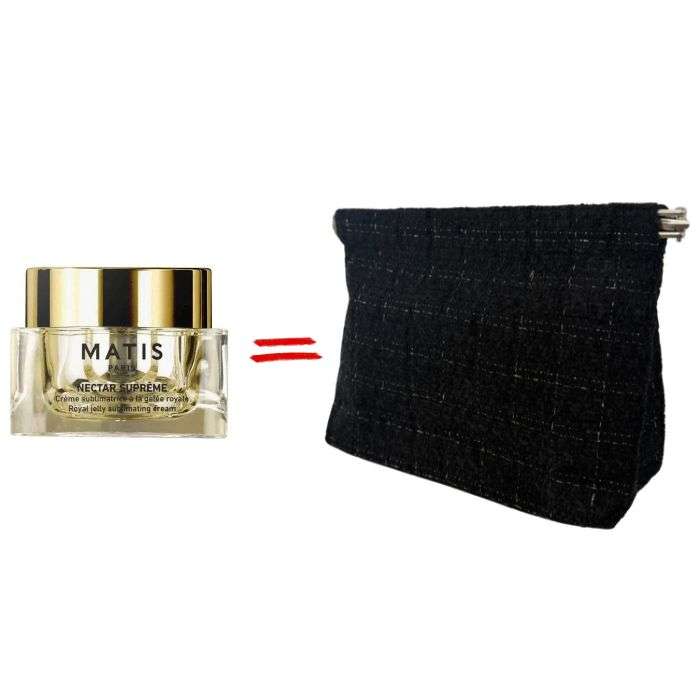 MATIS OFFRE A L ACHAT DE NECTAR SUPREME CREME SUBLIMATRICE A LA GELEE ROYALE 50ML + TROUSSE MATIS NOIR OFFERTE