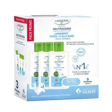 GILBERT NEUTRADERM LINIMENT OLEO CALCAIRE 3 x 250 ML