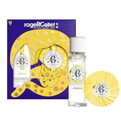 ROGER ET GALLET OFFRE CEDRAT EAU PARFUMEE BIENFAISANTE 30 ML + SAVON BIENFAISANT OFFERT