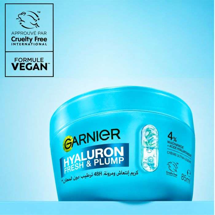 GARNIET CREME SORBET HYALURON FRESH AND PLUMP 85 ML