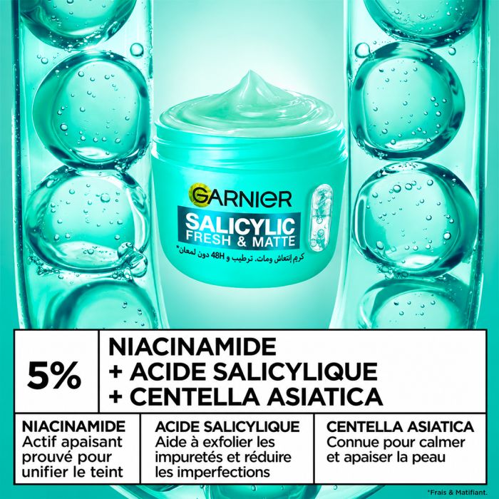 GARNIER CREME SORBET SALICYLIC FRESH AND MATTE 85 ML