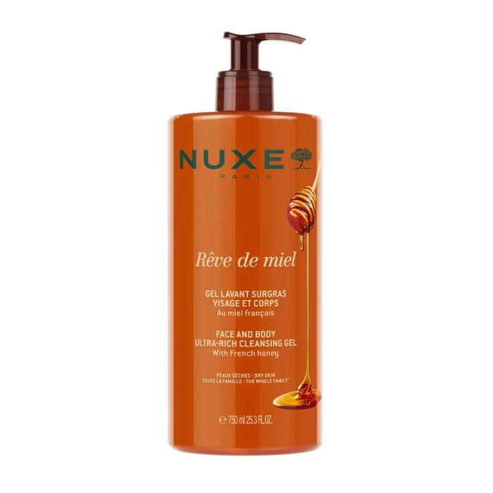 NUXE REVE DE MIEL GEL LAVANT SURGRAS VISAGE ET CORPS 750 ML