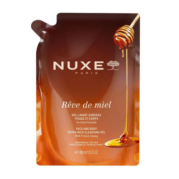 NUXE REVE DE MIEL GEL LAVANT SURGRAS VISAGE ET CORPS RECHARGE 400 ML
