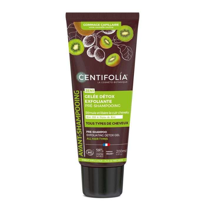 CENTIFOLIA GELEE DETOX EXFOLIANTE PRE AHMPOOING 2 EN 1 TOUS TYPES DE CHEVEUX 200 ML