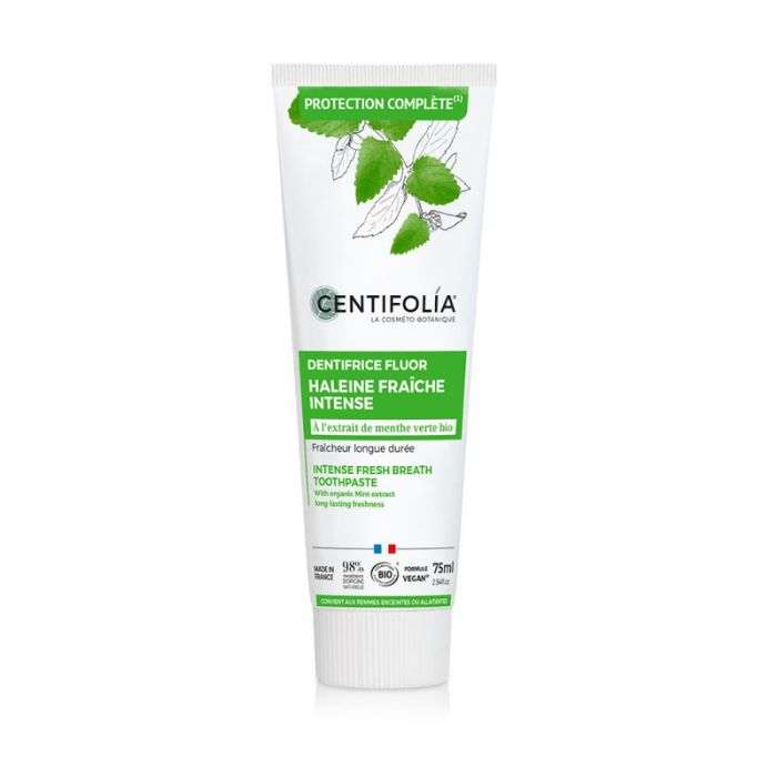 CENTIFOLIA DENTIFRICE FLUOR HALEINE FRAICHE INTENSE MENTHE VERTE 75 ML