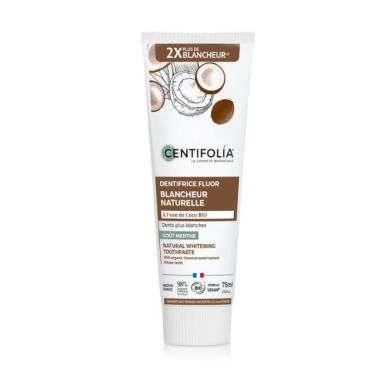 CENTIFOLIA DENTIDRICE FLUOR BLANCHEUR NATURELLE EAU DE COCO 75 ML