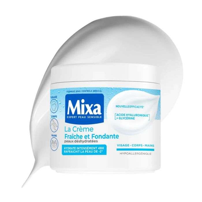 MIXA LA CREME FRAICHE ET FONDANTE ACIDE HYALURONIQUE + GLYCERINE 400 ML