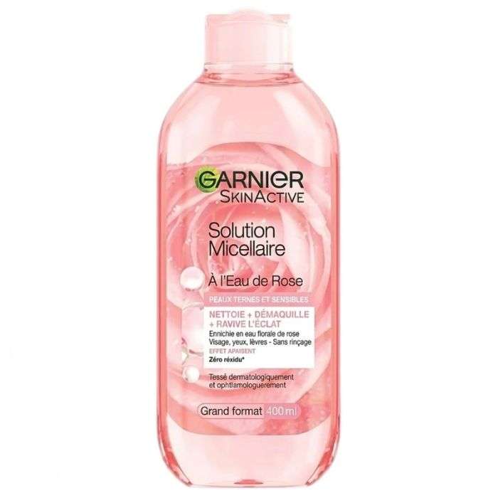 GARNIER SOLUTION MICELLAIRE A L EAU DE ROSE 400 ML