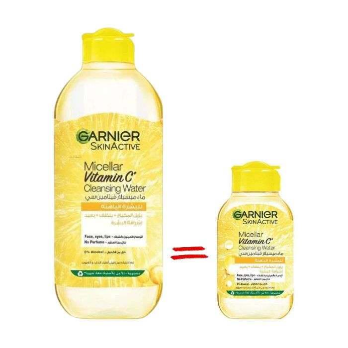 GARNIER SKIN ACTIVE EAU MICELLAIRE VITAMINE C 400 ML + FORMAT 100 ML