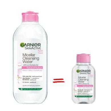 GARNIER SKIN ACTIVE SOLUTION MICELLAIRE NETTOYANTE 400 ML + FORMAT 100 ML