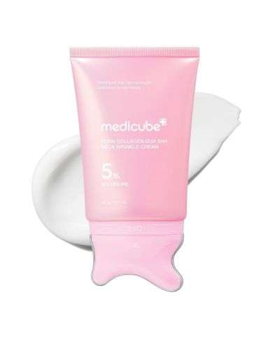 MEDICUBE PDRN COLLAGEN GUA SHA NECK WRINKLE CREAM 5% VOLUFILINE 90 G