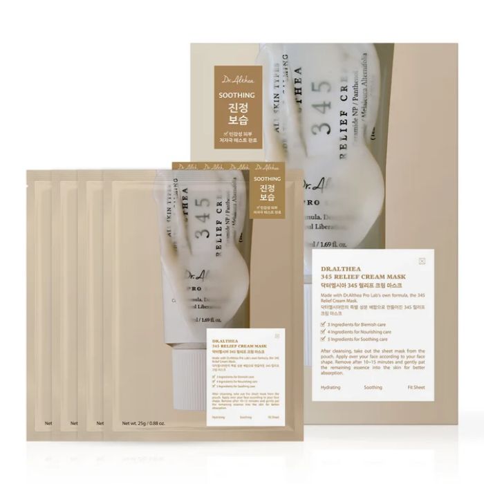 DR ALTHEA 345 RELIEF CREAM MASK PACK DE 4