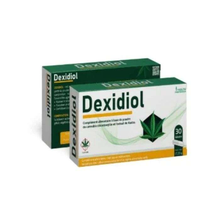 DEXIDIOL COMPLEMENT ALIMENTAIRE A BASE DE PUDRE DE CANNABIS DECARBOXYLEE 30 GELULES