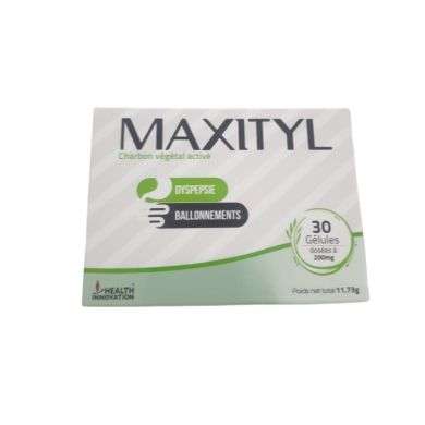 MAXITYL CHARBON VEGETAL ACTIVE 200 MG 30 GELULES